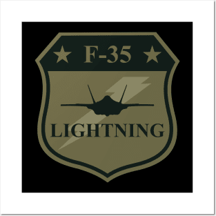 F-35 Lightning Patch (subdued) Posters and Art